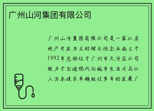 广州山河集团有限公司